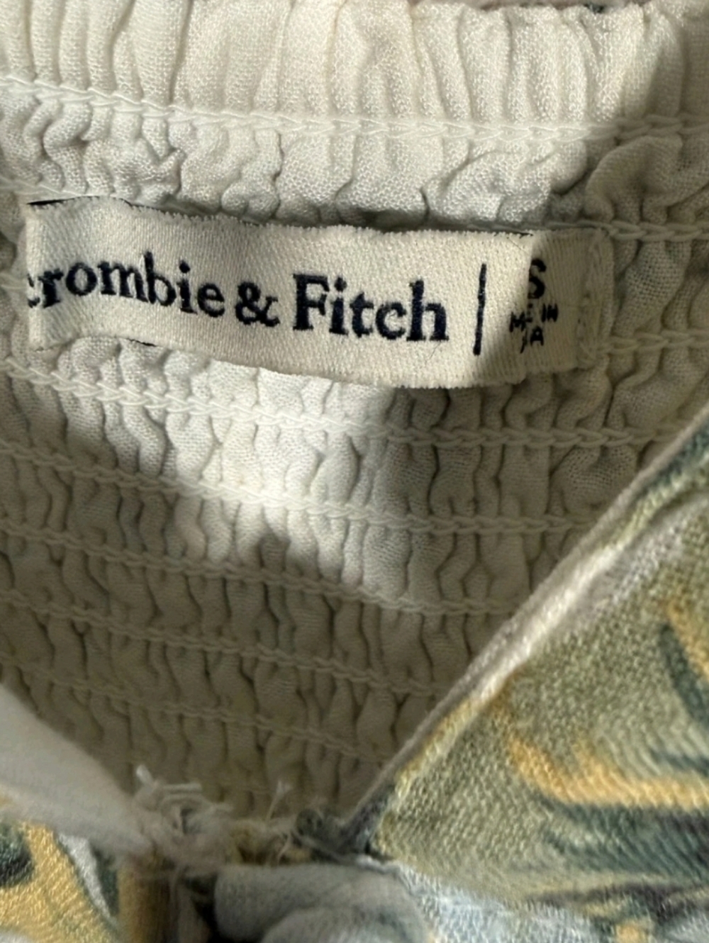 Abercrombie & Fitch Boho Cream Floral Maxi Dress Size: XS - Picture 6 of 7